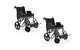 Pack 2 Sillas de Ruedas Traslado Geriátrica Premium