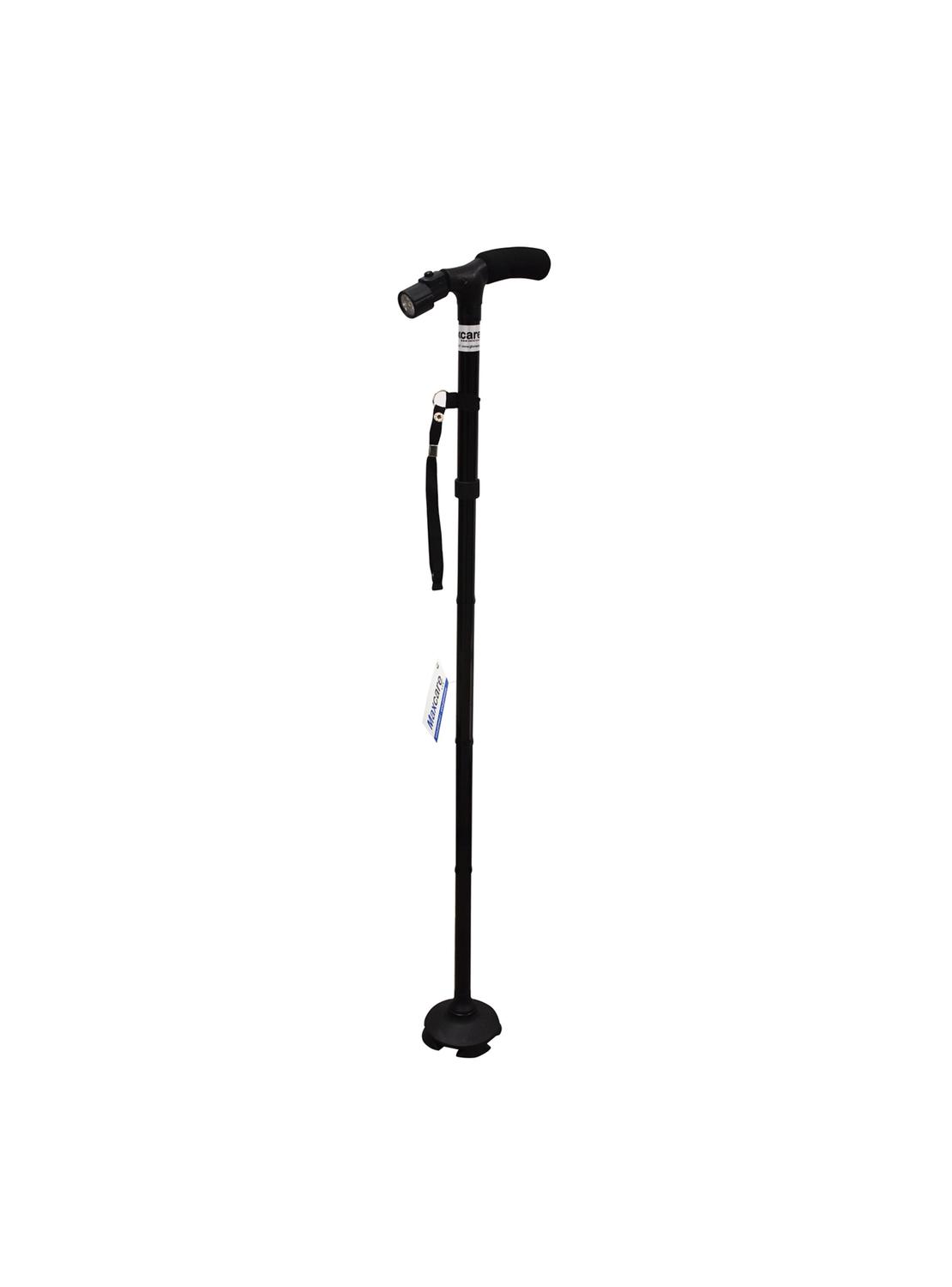 Baston Plegable Negro Con Luz