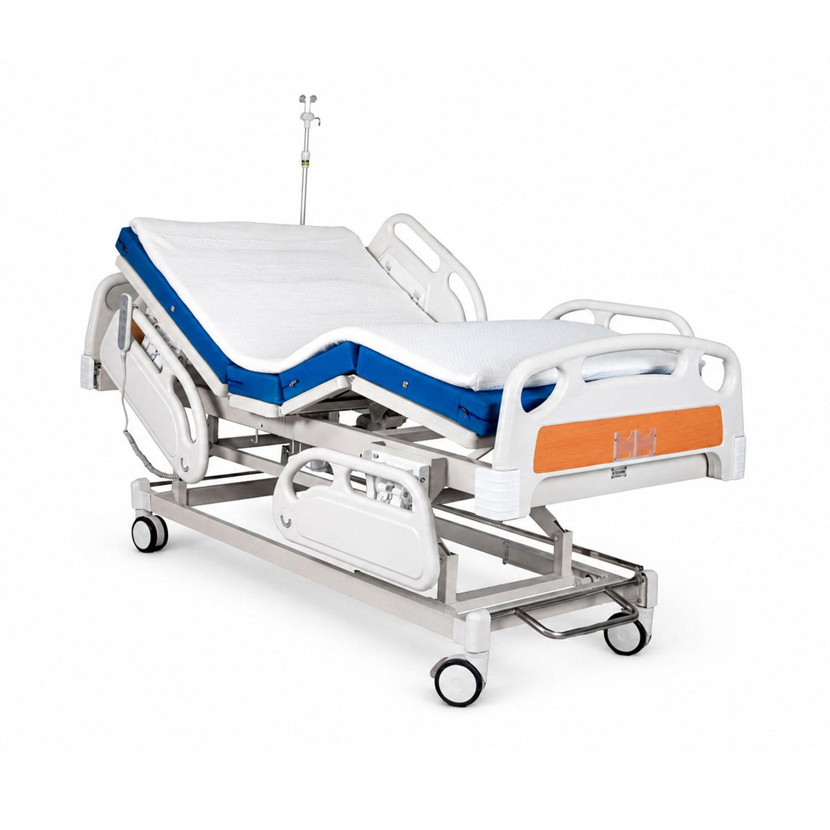 Cama Clínica Eléct 5 Pos Dlux + Colchón Imper 8cm + Topper