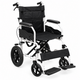 Silla De Ruedas De Transporte Geriatrica Ultra Liviana Gris