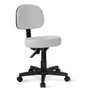 Piso Taburete Consulta Medica Con Respaldo - Blanco