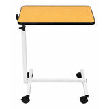 Mesa con Ruedas Ajustable para Cama Clínica Café.