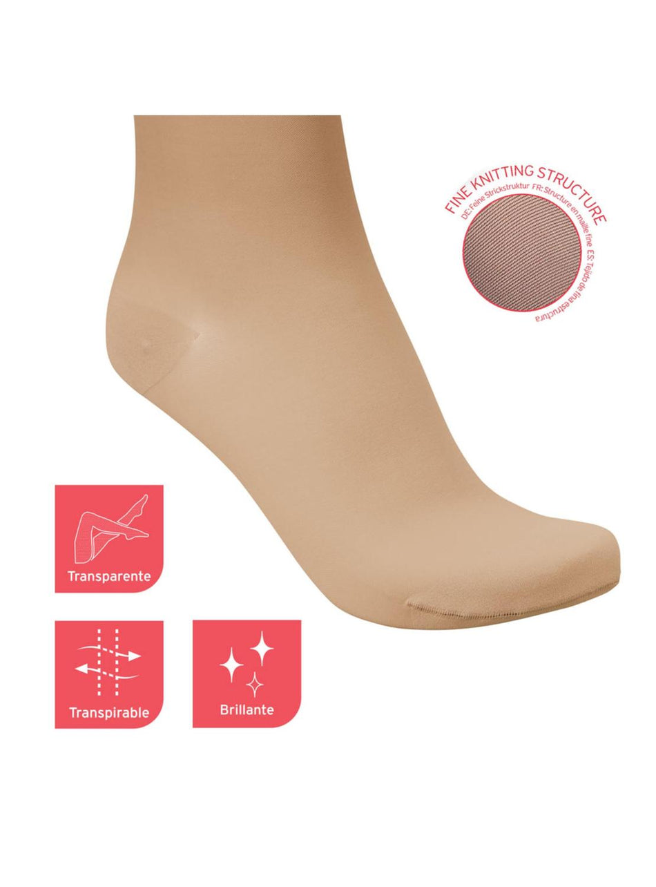 Calcetin De Compresión Antiembólico Beige 15-20Mmhg S/M