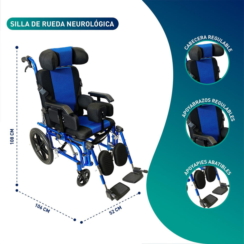 Silla De Ruedas Neurológica Pediátrica Niños