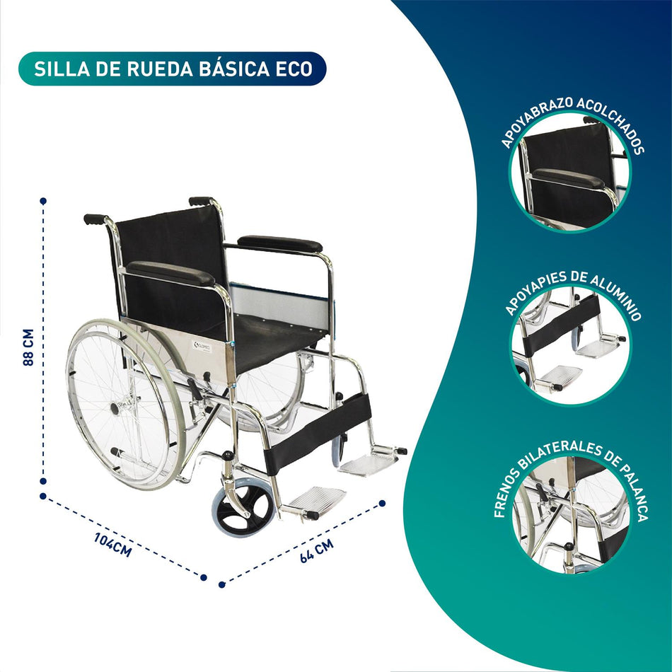 Silla De Ruedas Estándar Asiento Eco