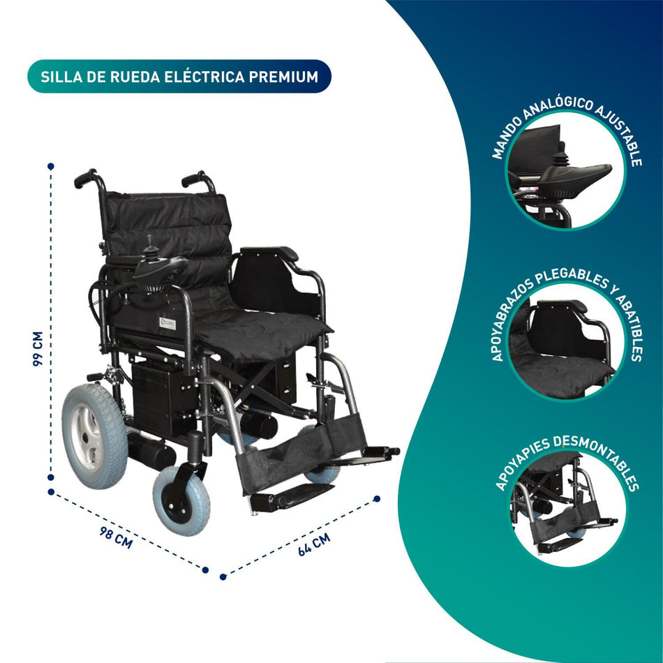 Silla De Ruedas Electrica A1 Deluxe - Doble Bateria