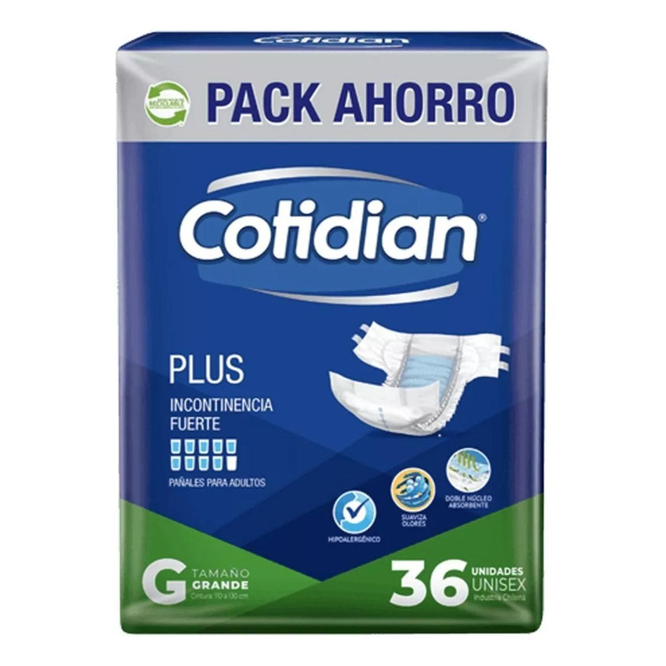 Pañal Adulto Cotidian Plus 36 Unid G