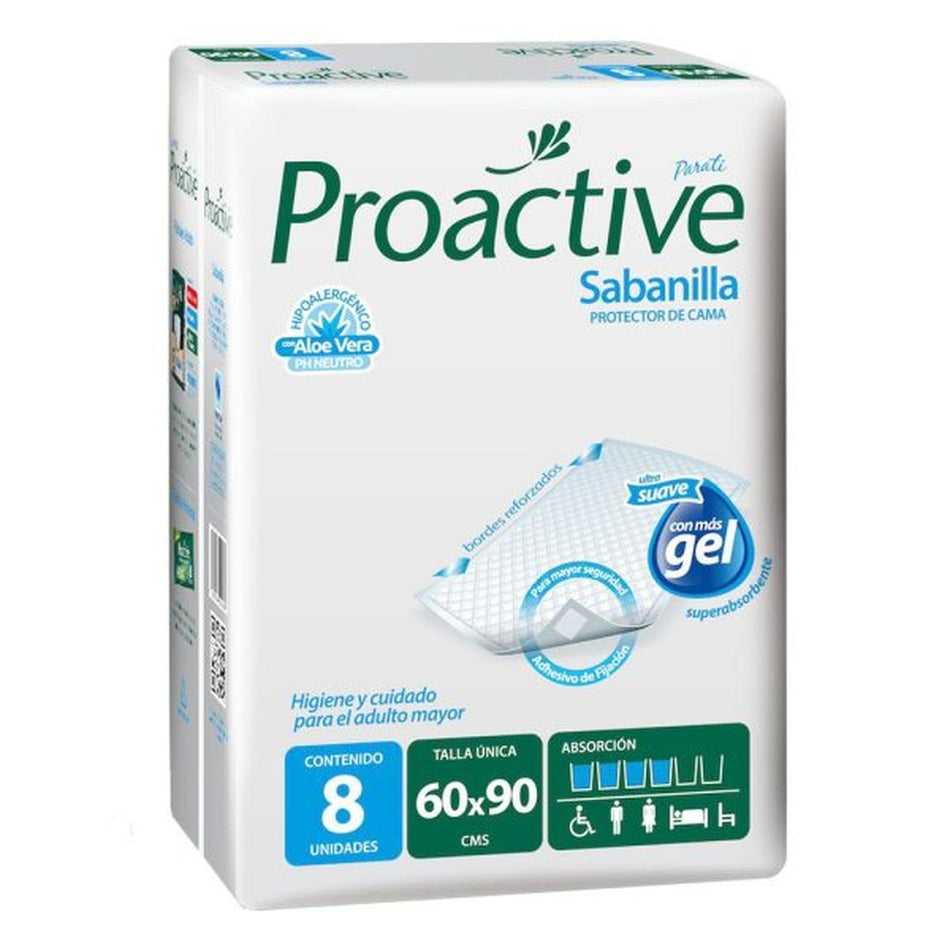 Sabanilla Protector De Cama Proactive 8 Unid